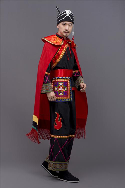 彝族服装凉山全套少数民族舞蹈演出服葫芦火把节擦尔其他民族服装
